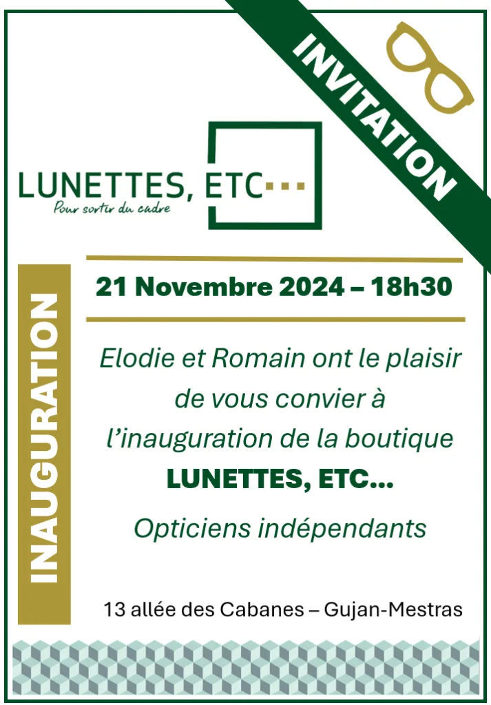 Inauguration Lunettes ETC... - Inauguration