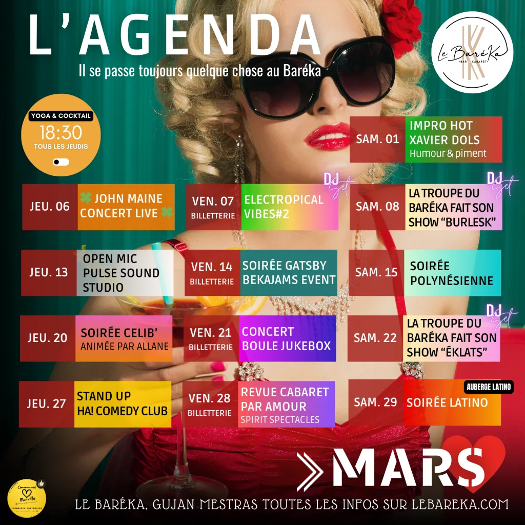 Le Baréka - Programmation de Mars - Programmation Mars Le Baréka - Programmation de Mars - Programmation Mars