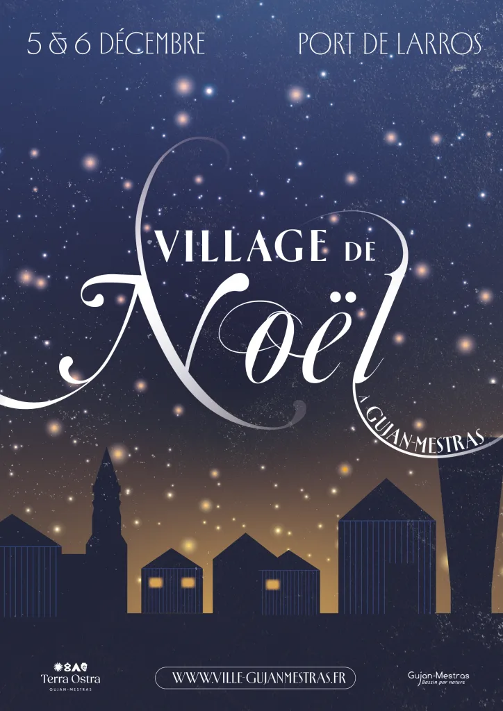 Le Village de Noël au Port de Larros - affiche noel 04 V1